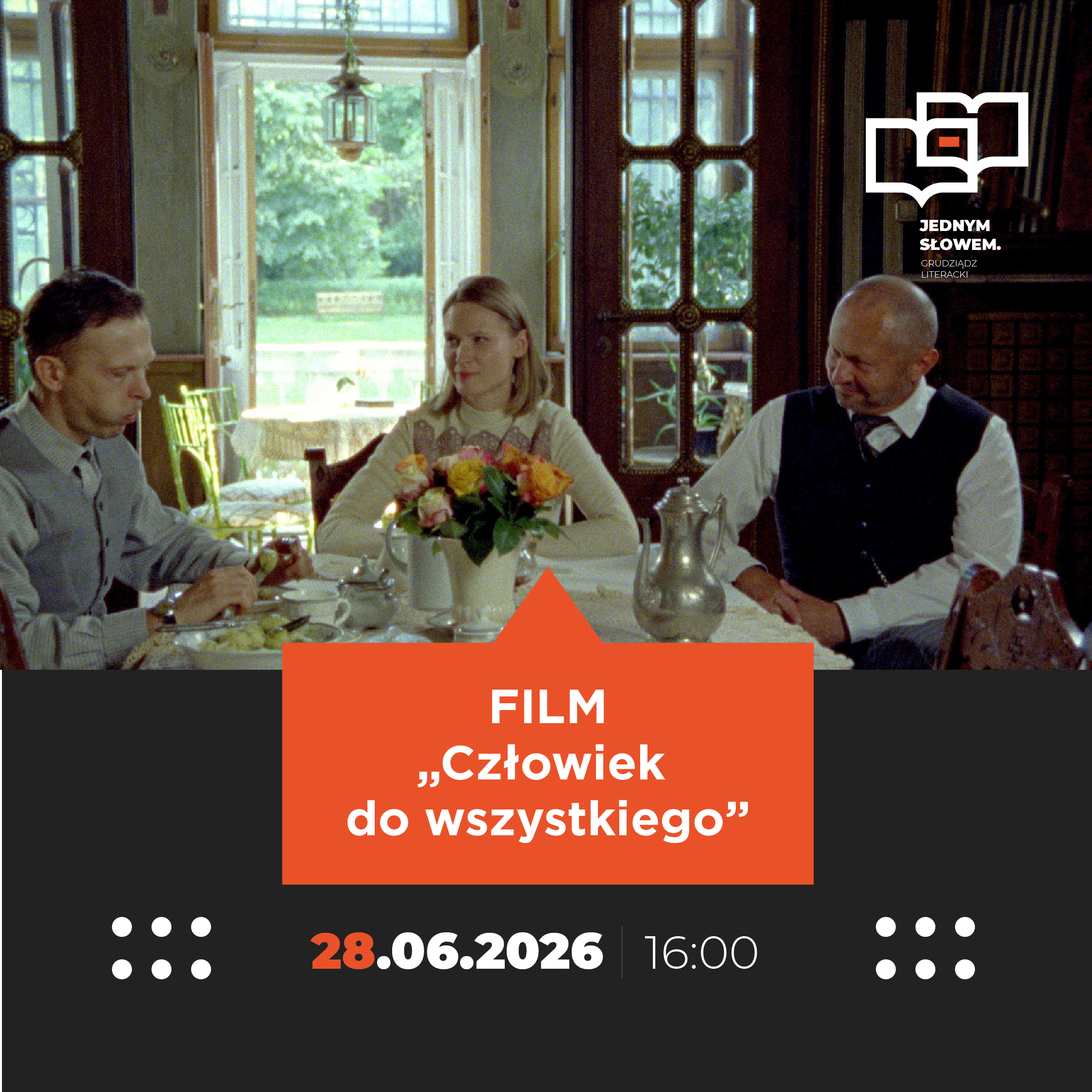 pokaz filmu festiwal literacki 28.06